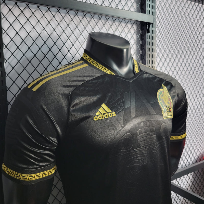 CAMISA VERSÃO PLAYER DA SELEÇÃO DO MEXICO 22/23 PRETO EDIÇÃO ESPECIAL - VELOP SPORTS