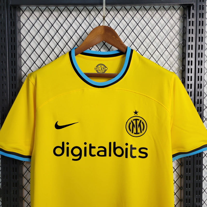 CAMISA DO INTER DE MILÃO 22/23 AMARELO TREINO - VELOP SPORTS