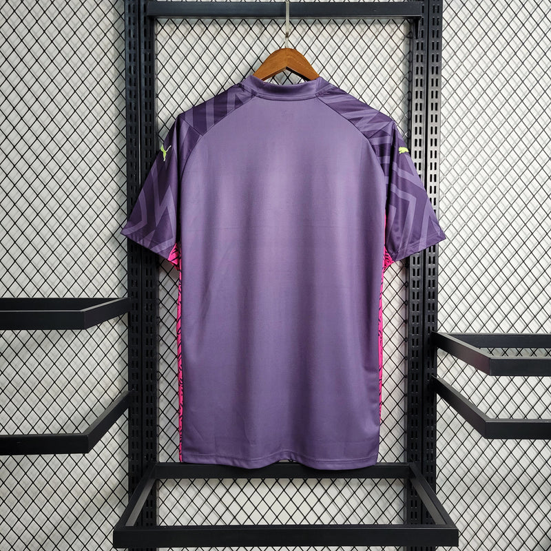 CAMISA DO MANCHESTER CITY 23/24 ROXO GOLEIRO - VELOP SPORTS
