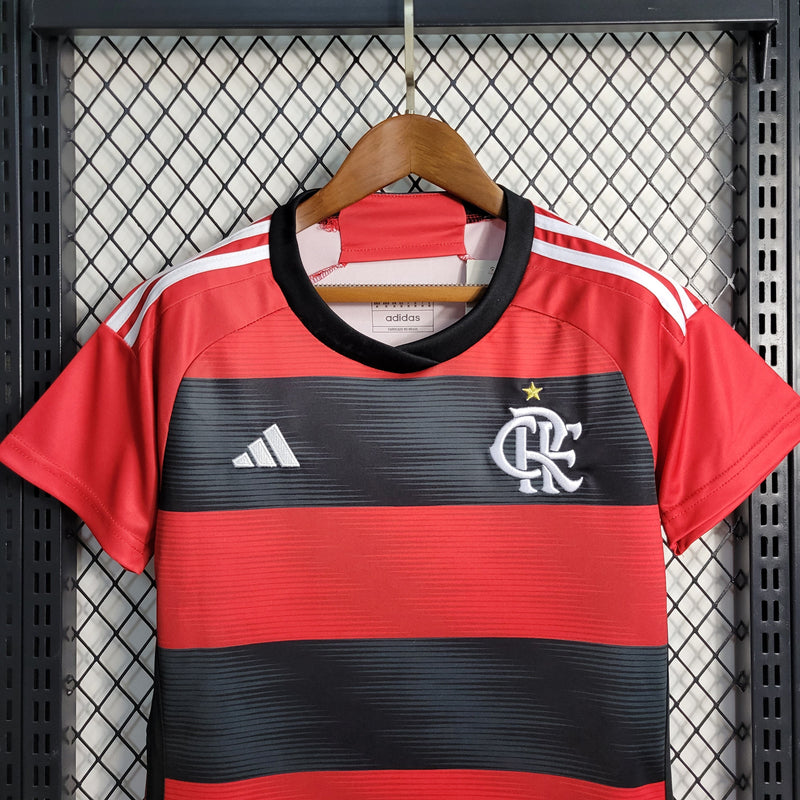 CAMISA FEMININA DO FLAMENGO 23/24 VERMELHO E PRETO - VELOP SPORTS