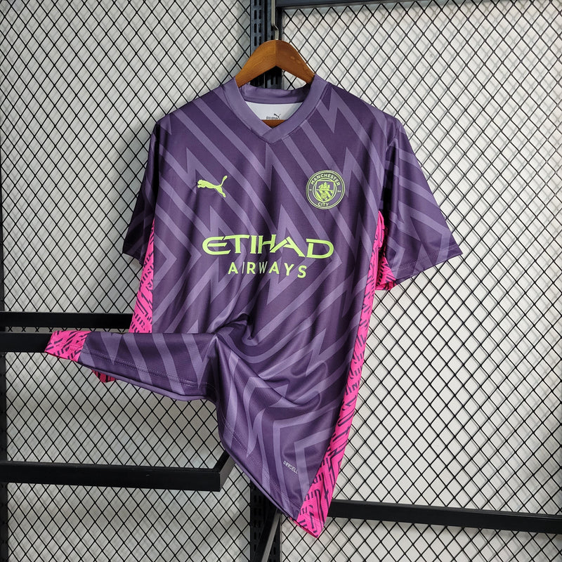 CAMISA DO MANCHESTER CITY 23/24 ROXO GOLEIRO - VELOP SPORTS