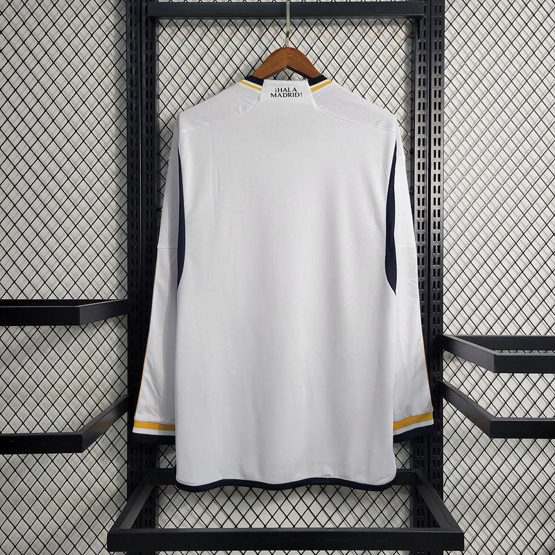 CAMISA MANGA LONGA DO REAL MADRID 23/24 BRANCO - VELOP SPORTS