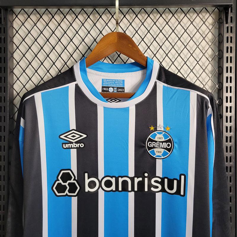 CAMISA MANGA LONGA DO GRÊMIO 23/24 TRICOLOR - VELOP SPORTS