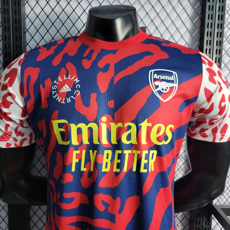 CAMISA VERSÃO PLAYER DO ARSENAL 23/24 RED BLUE - VELOP SPORTS