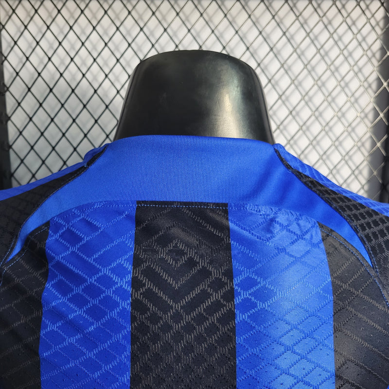 CAMISA VERSÃO PLAYER DO INTER DE MILÃO 22/23 AZUL E PRETO - VELOP SPORTS