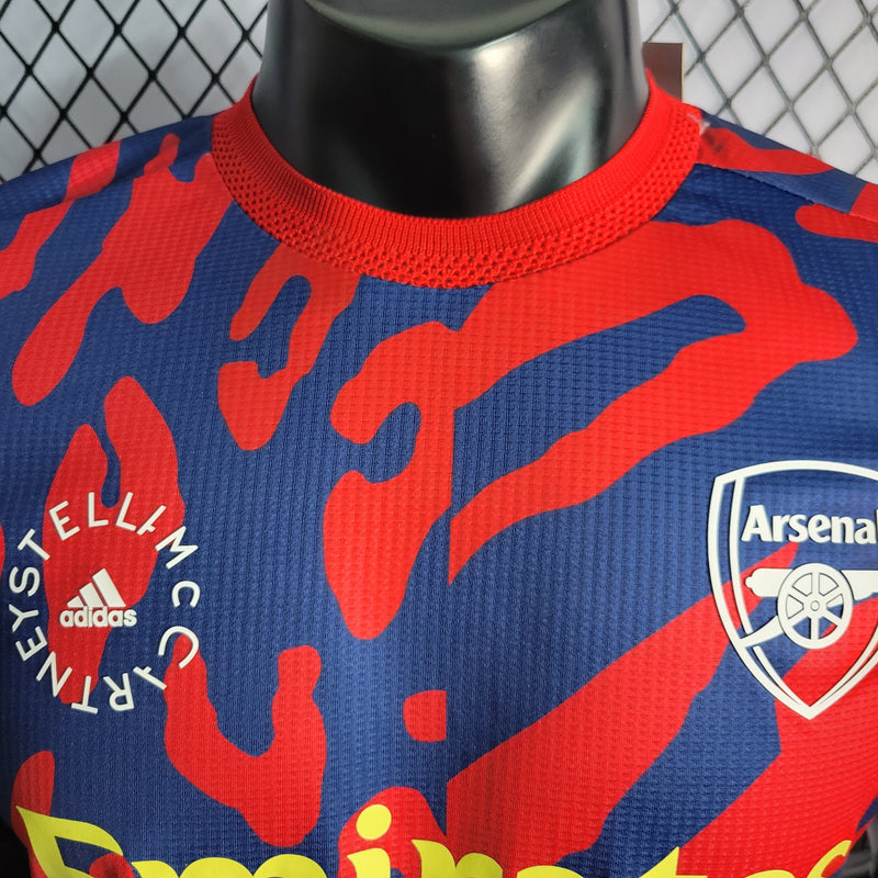 CAMISA VERSÃO PLAYER DO ARSENAL 23/24 RED BLUE - VELOP SPORTS