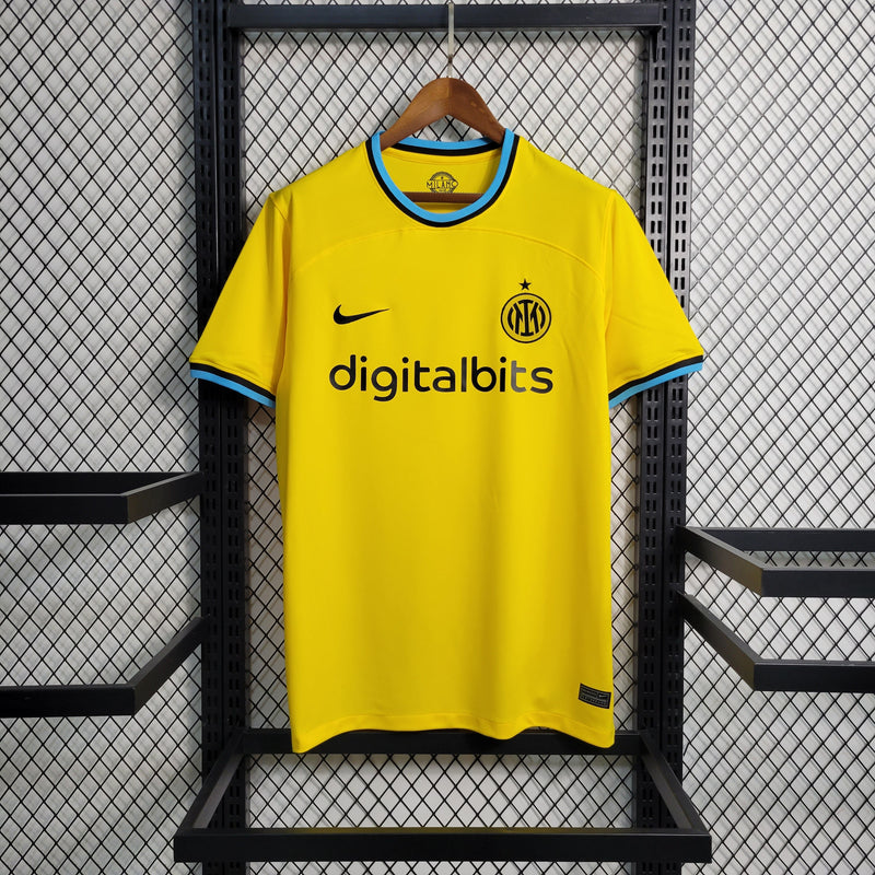 CAMISA DO INTER DE MILÃO 22/23 AMARELO TREINO - VELOP SPORTS