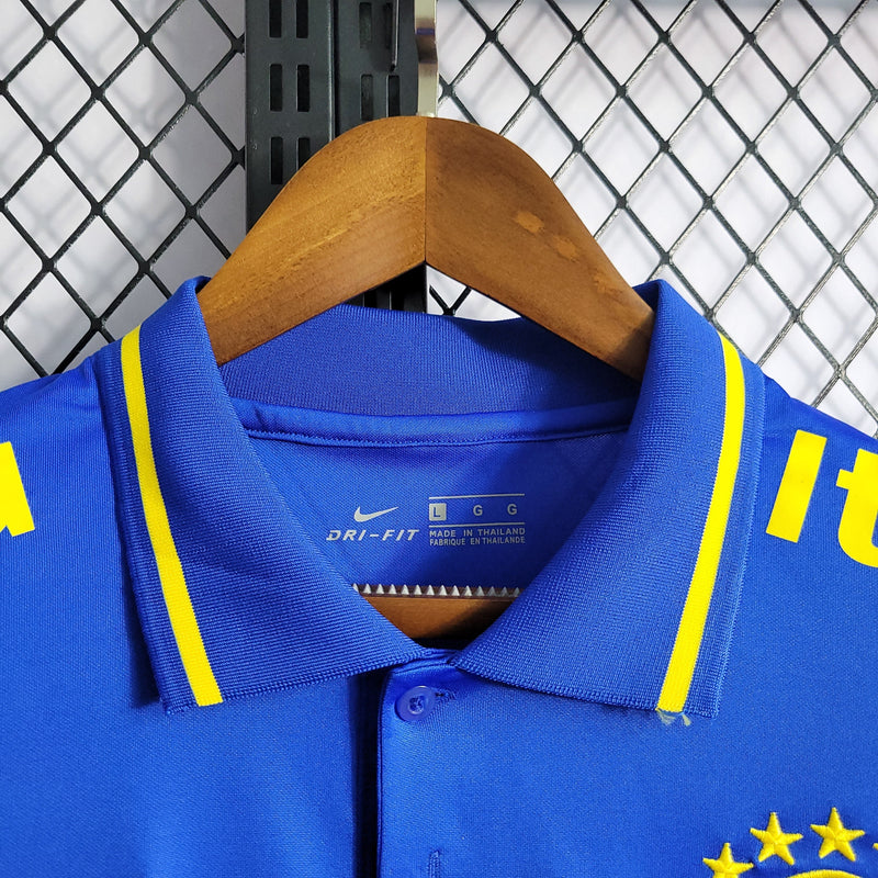 CAMISA DA SELEÇÃO DO BRASIL 22/23 POLO AZUL ESCURO - VELOP SPORTS
