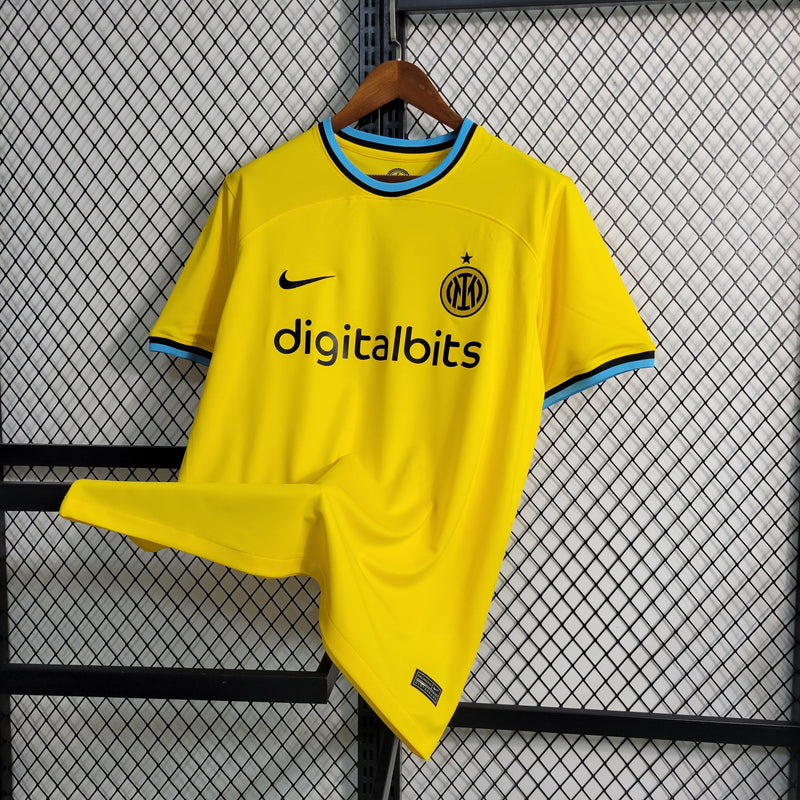 CAMISA DO INTER DE MILÃO 22/23 AMARELO TREINO - VELOP SPORTS