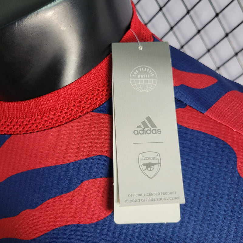 CAMISA VERSÃO PLAYER DO ARSENAL 23/24 RED BLUE - VELOP SPORTS