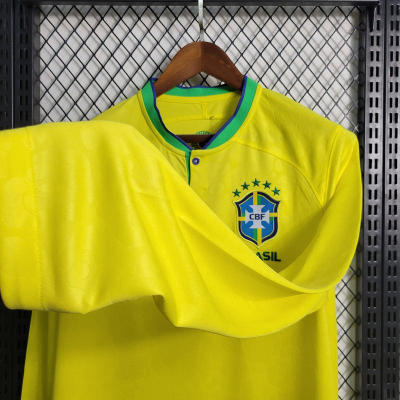 CAMISA MANGA LONGA DO BRASIL 23/24 AMARELO - VELOP SPORTS