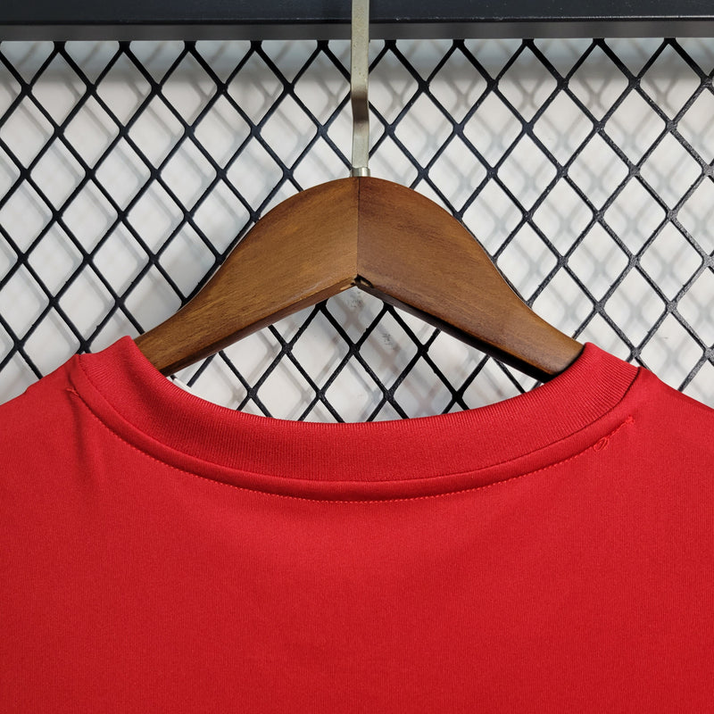 CAMISA FEMININA DO FLAMENGO 23/24 VERMELHO TREINO - VELOP SPORTS