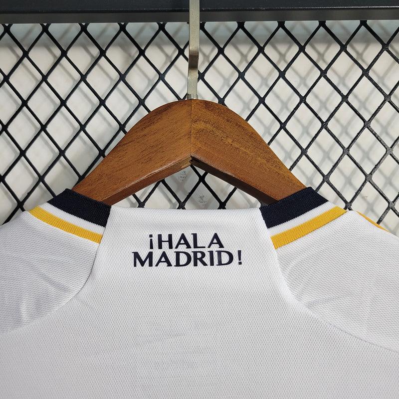 CAMISA MANGA LONGA DO REAL MADRID 23/24 BRANCO - VELOP SPORTS