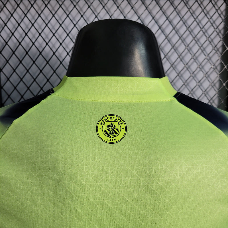 CAMISA VERSÃO PLAYER DO MANCHESTER CITY 23/24 VERDE JOGADOR - VELOP SPORTS