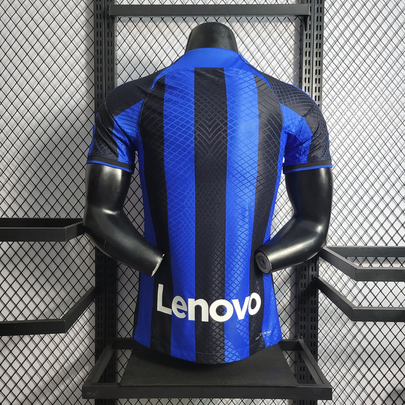 CAMISA VERSÃO PLAYER DO INTER DE MILÃO 22/23 AZUL E PRETO - VELOP SPORTS