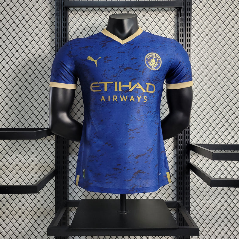 CAMISA VERSÃO PLAYER DO MANCHESTER CITY 23/24 AZUL EDIÇÃO ESPECIAL - VELOP SPORTS