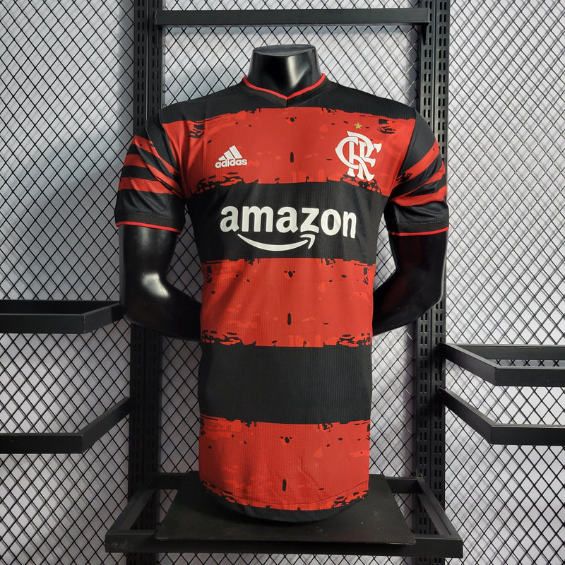 CAMISA VERSÃO PLAYER DO FLAMENGO 22/23 VERMELHO COMEMORATIVA - VELOP SPORTS
