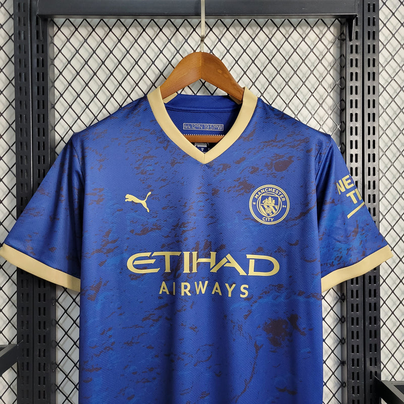 CAMISA DO MANCHESTER CITY 23/24 AZUL EDIÇÃO ESPECIAL - VELOP SPORTS