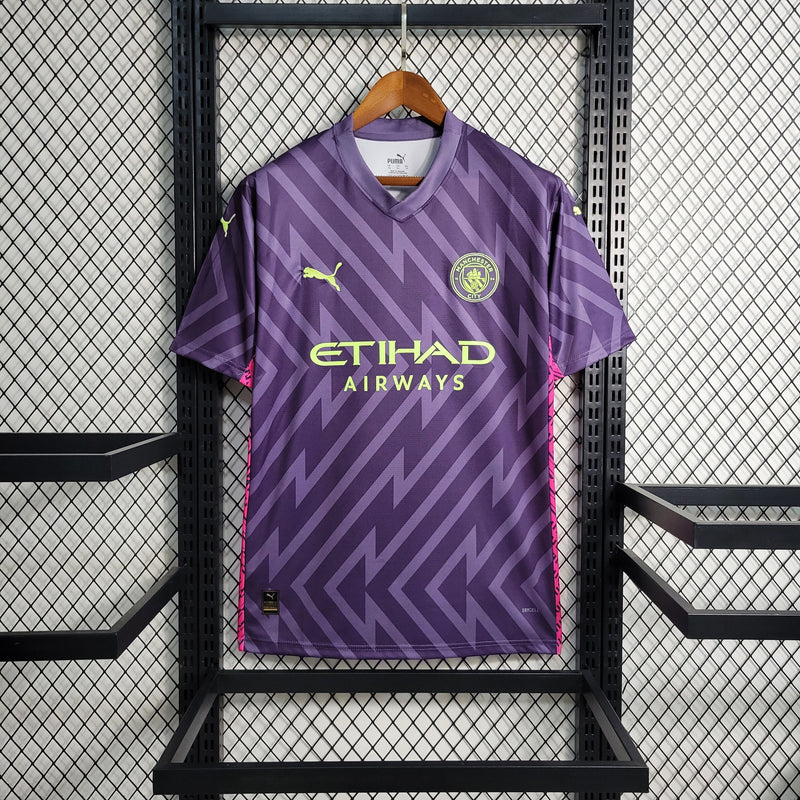 CAMISA DO MANCHESTER CITY 23/24 ROXO GOLEIRO - VELOP SPORTS