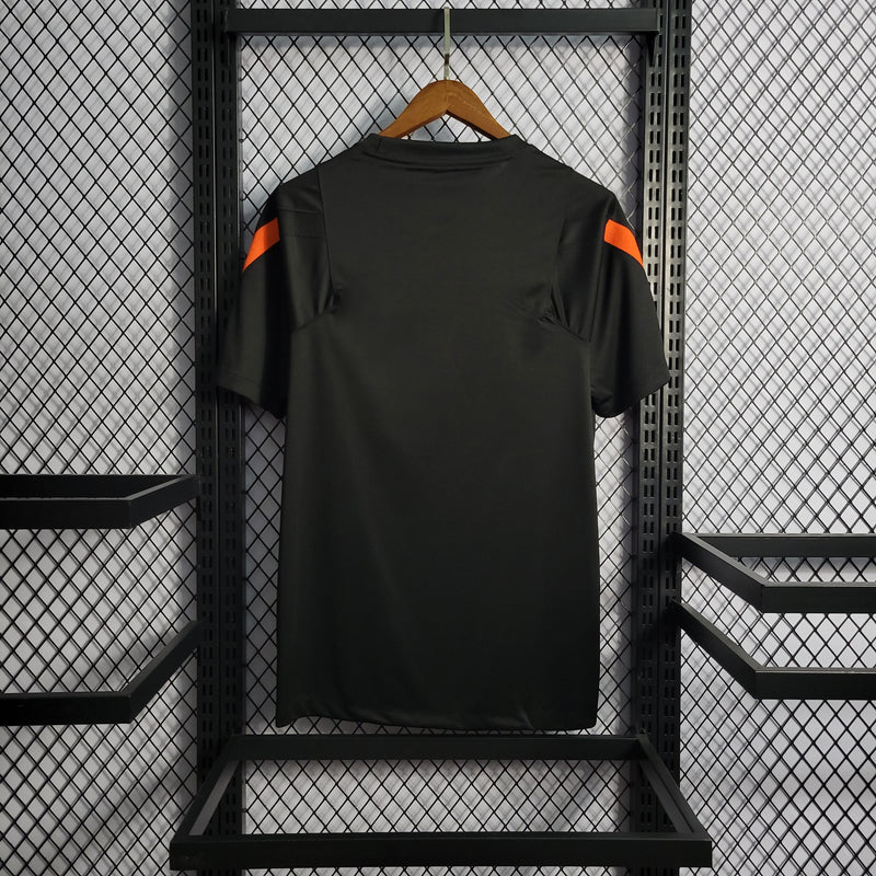 CAMISA DO CORINTHIANS 22/23 TREINO PRETO E LARANJA - VELOP SPORTS