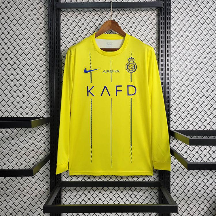 CAMISA MANGA LONGA DO AL NASSR 23/24 AMARELO - VELOP SPORTS
