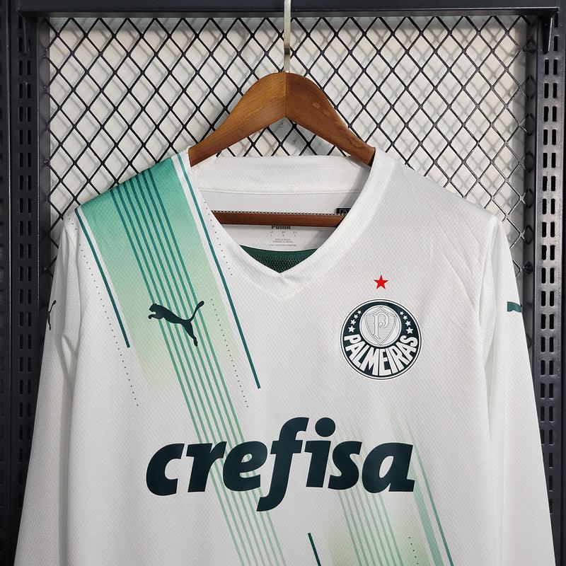 CAMISA MANGA LONGA DO PALMEIRAS 23/24 BRANCO - VELOP SPORTS