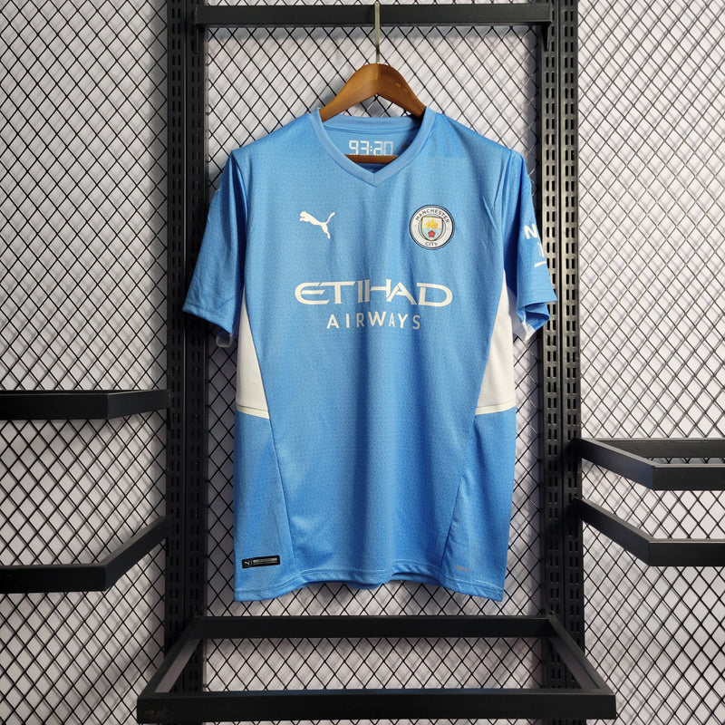 CAMISA DO MANCHESTER CITY 21/22 AZUL TRADICIONAL - VELOP SPORTS