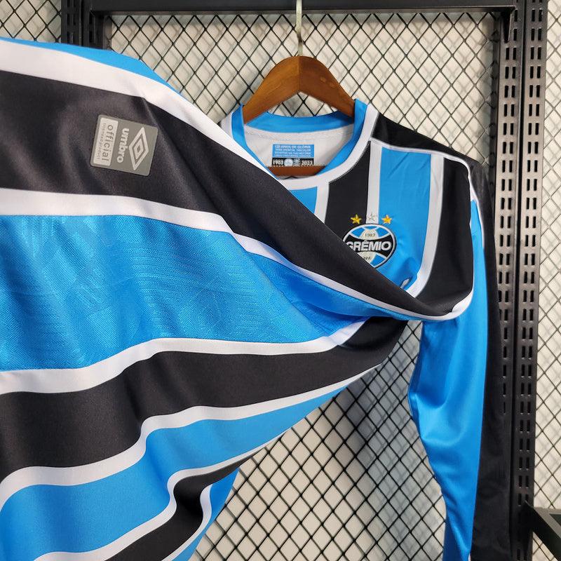 CAMISA MANGA LONGA DO GRÊMIO 23/24 TRICOLOR - VELOP SPORTS