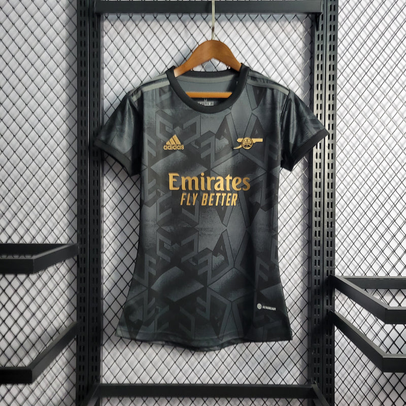 CAMISA FEMININA DO ARSENAL 23/24 BLACK - VELOP SPORTS