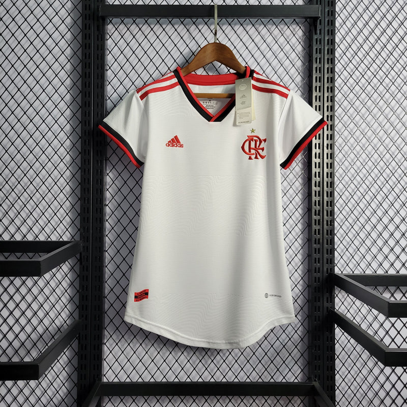 CAMISA FEMININA DO FLAMENGO 23/24 BRANCO - VELOP SPORTS