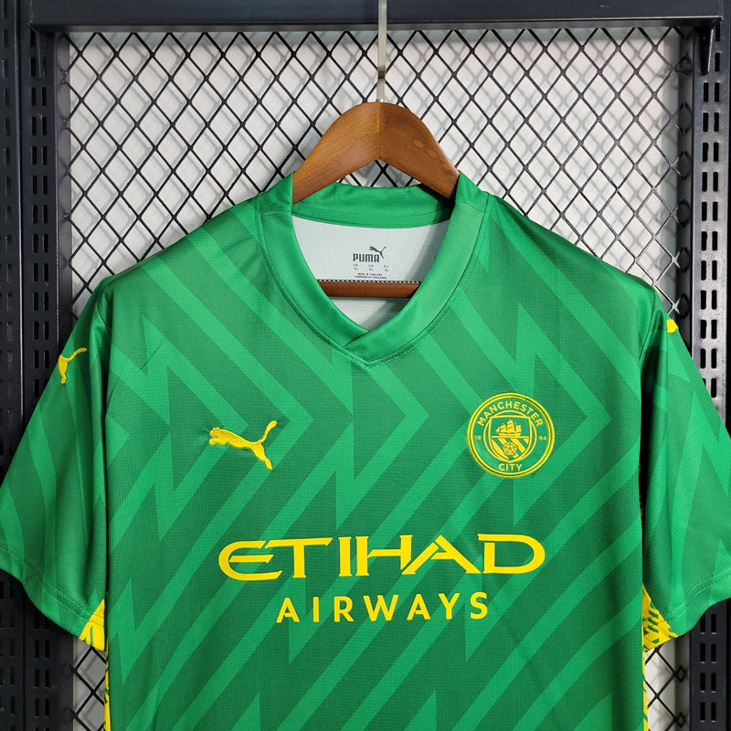 CAMISA DO MANCHESTER CITY 23/24 VERDE GOLEIRO - VELOP SPORTS