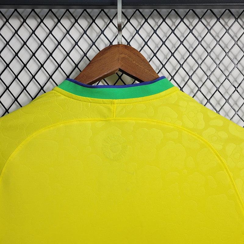 CAMISA MANGA LONGA DO BRASIL 23/24 AMARELO - VELOP SPORTS