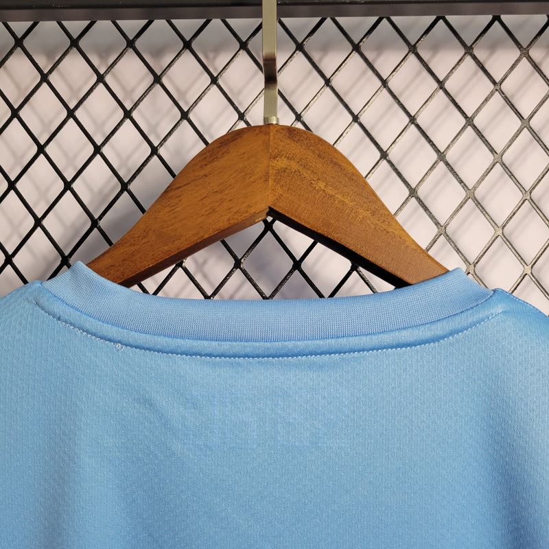 CAMISA DO MANCHESTER CITY 21/22 AZUL TRADICIONAL - VELOP SPORTS