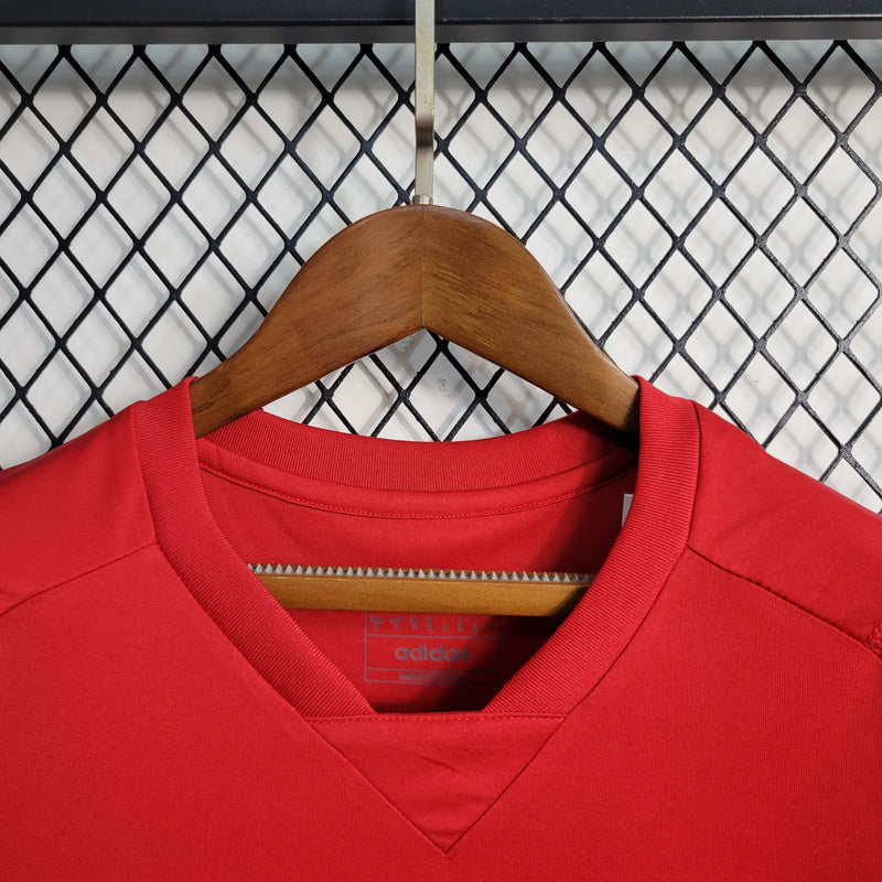 CAMISA FEMININA DO FLAMENGO 23/24 VERMELHO TREINO - VELOP SPORTS