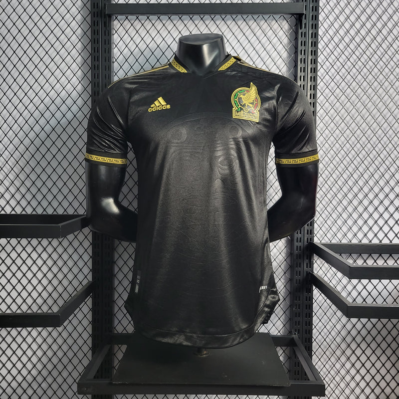 CAMISA VERSÃO PLAYER DA SELEÇÃO DO MEXICO 22/23 PRETO EDIÇÃO ESPECIAL - VELOP SPORTS