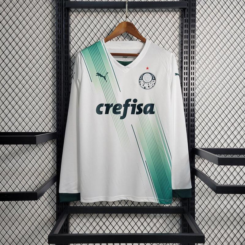 CAMISA MANGA LONGA DO PALMEIRAS 23/24 BRANCO - VELOP SPORTS