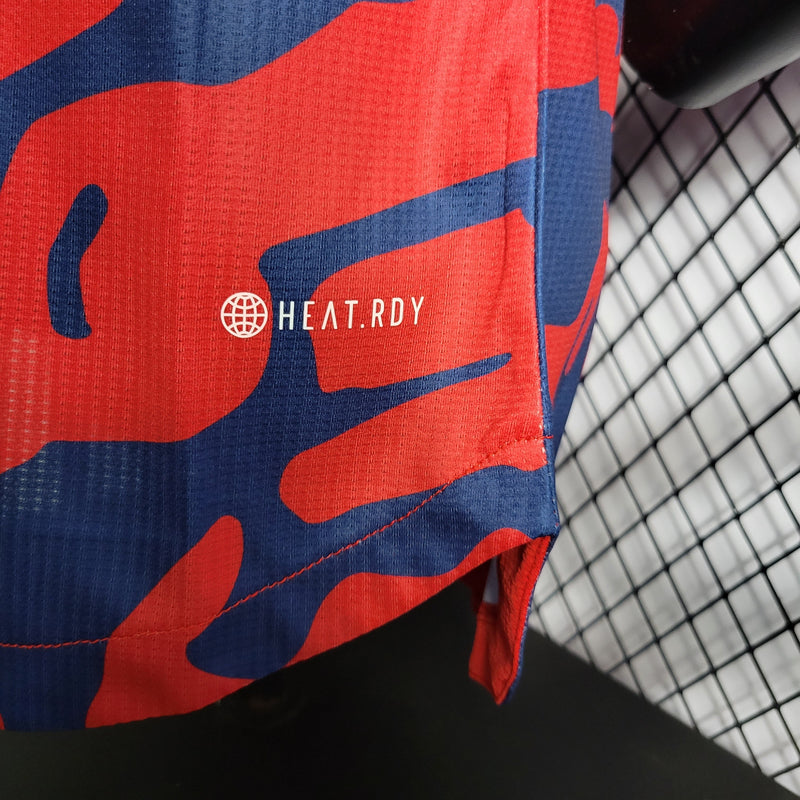 CAMISA VERSÃO PLAYER DO ARSENAL 23/24 RED BLUE - VELOP SPORTS