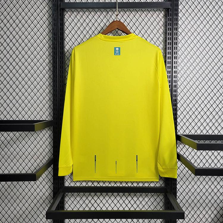 CAMISA MANGA LONGA DO AL NASSR 23/24 AMARELO - VELOP SPORTS