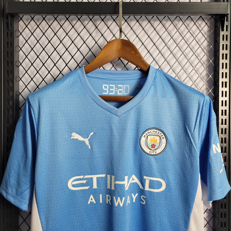 CAMISA DO MANCHESTER CITY 21/22 AZUL TRADICIONAL - VELOP SPORTS