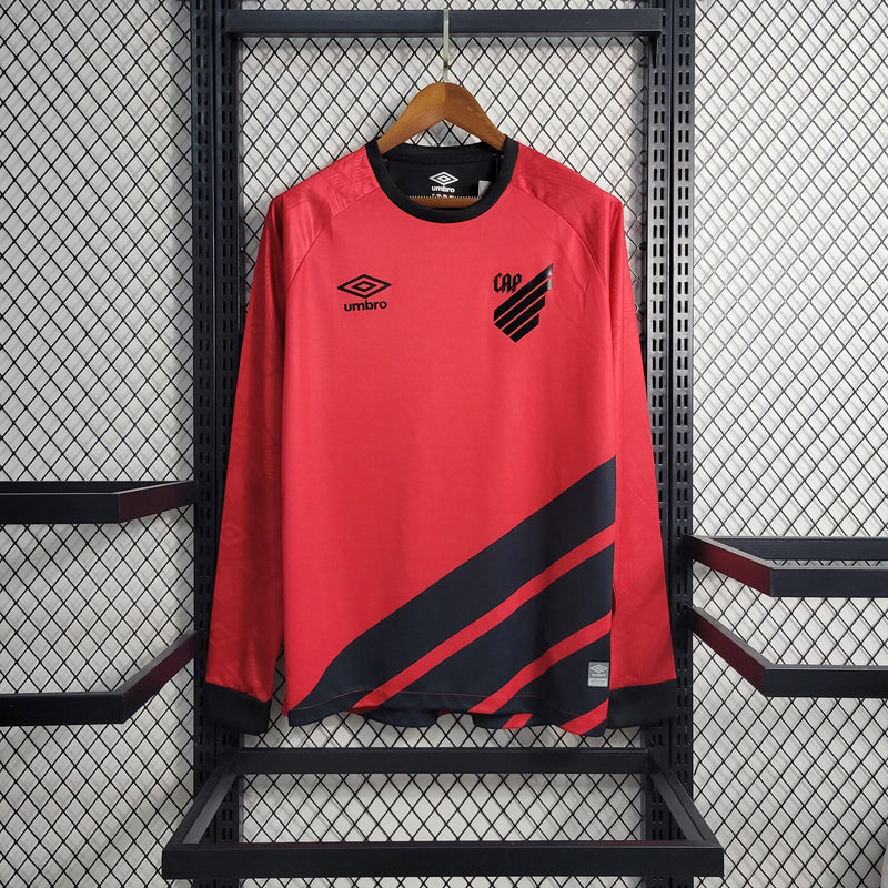 CAMISA MANGA LONGA DO ATLETICO PARANAENSE 23/24 VERMELHO - VELOP SPORTS