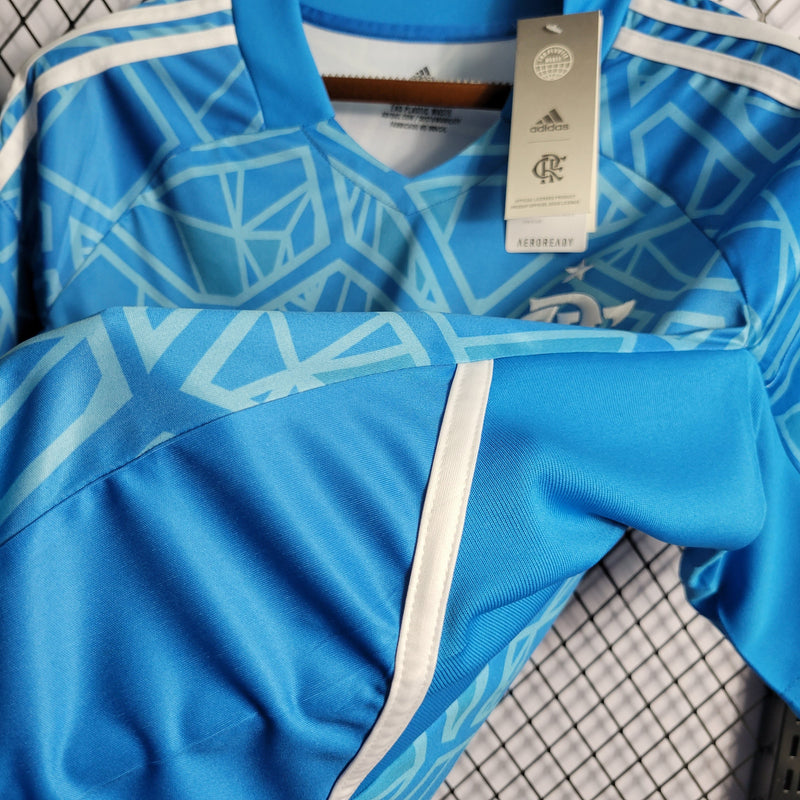 CAMISA DO FLAMENGO 22/23 AZUL GOLEIRO TREINO - VELOP SPORTS