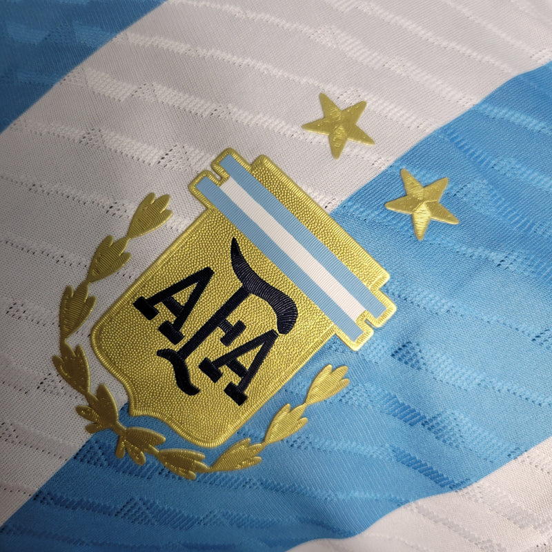 CAMISA VERSÃO PLAYER DA SELEÇÃO DA ARGENTINA 22/23 TRADICIONAL - VELOP SPORTS