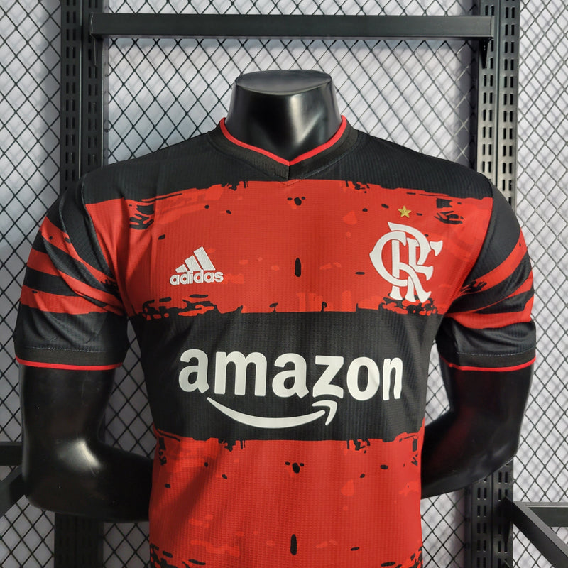 CAMISA VERSÃO PLAYER DO FLAMENGO 22/23 VERMELHO COMEMORATIVA - VELOP SPORTS