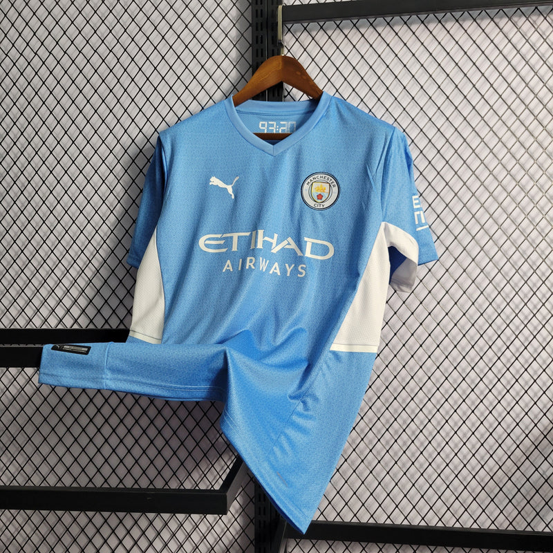 CAMISA DO MANCHESTER CITY 21/22 AZUL TRADICIONAL - VELOP SPORTS