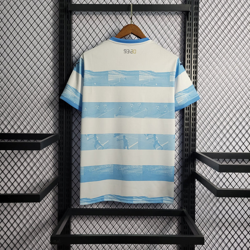 CAMISA DO MANCHESTER CITY 22/23 AZUL E BRANCO COMEMORATIVA - VELOP SPORTS