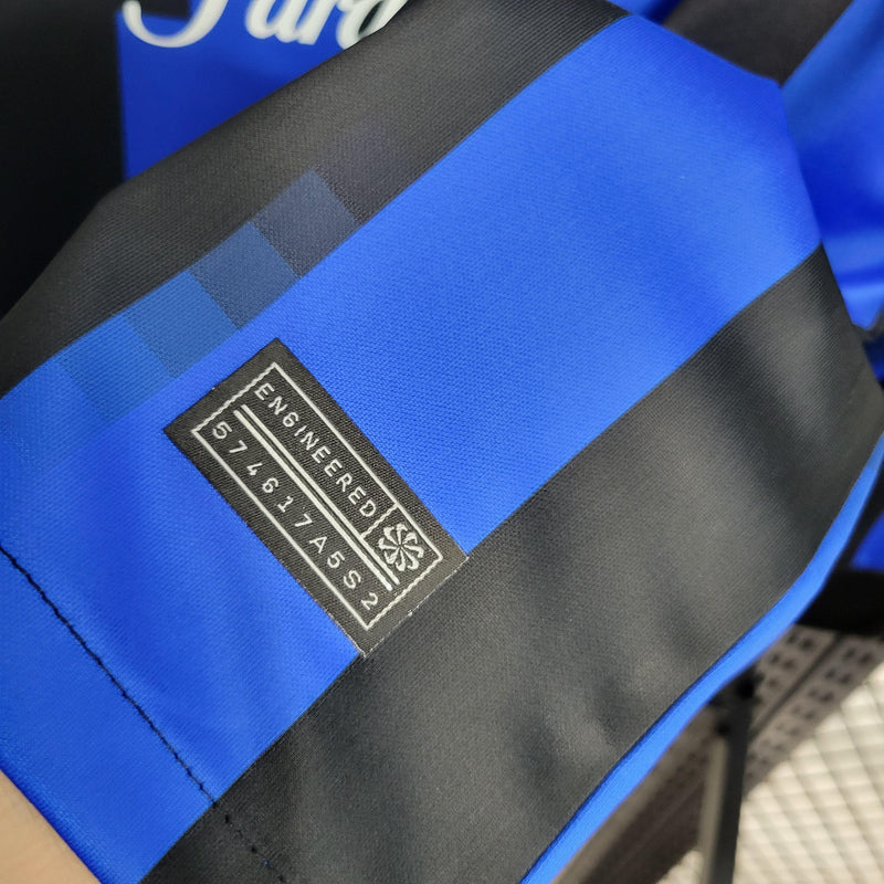 CAMISA MANGA LONGA DO INTER DE MILAN 23/24 AZUL E PRETO - VELOP SPORTS