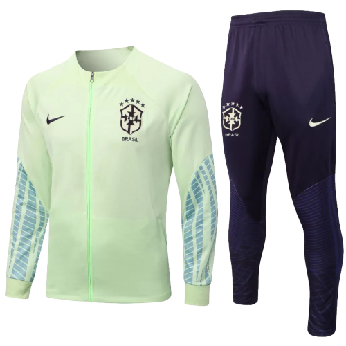 Agasalho de Viagem Seleção Brasil - Masculino - Verde e Azul - VELOP SPORTS