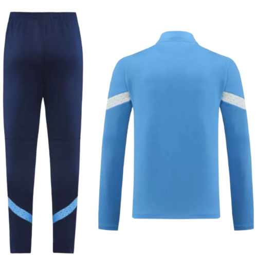 Agasalho de Viagem Manchester City - Masculino - Azul Claro - VELOP SPORTS