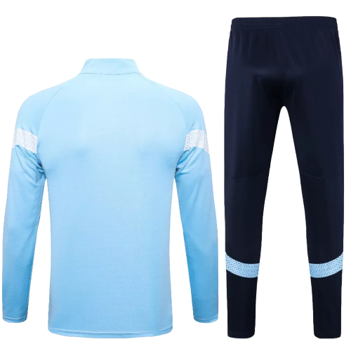 Agasalho de Viagem Manchester City - Masculino - Azul Claro - VELOP SPORTS