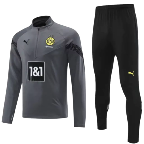 Conjunto de Treino Borussia Dortmund - Masculino - Cinza - VELOP SPORTS